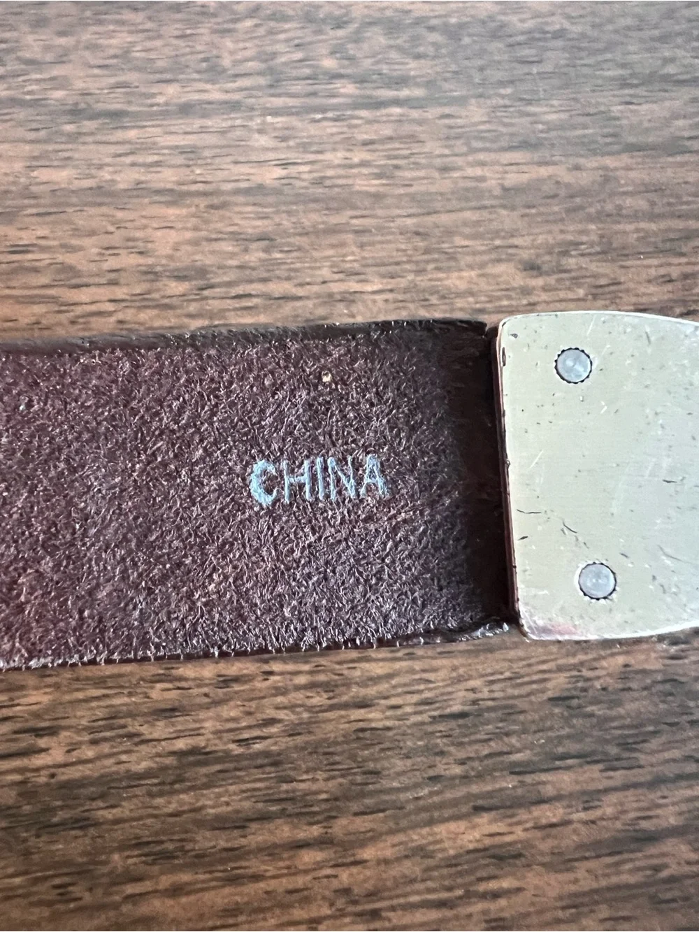 Vintage ONYX by Brighton Belt 42 Brown Leather Whipstitch Silver Western